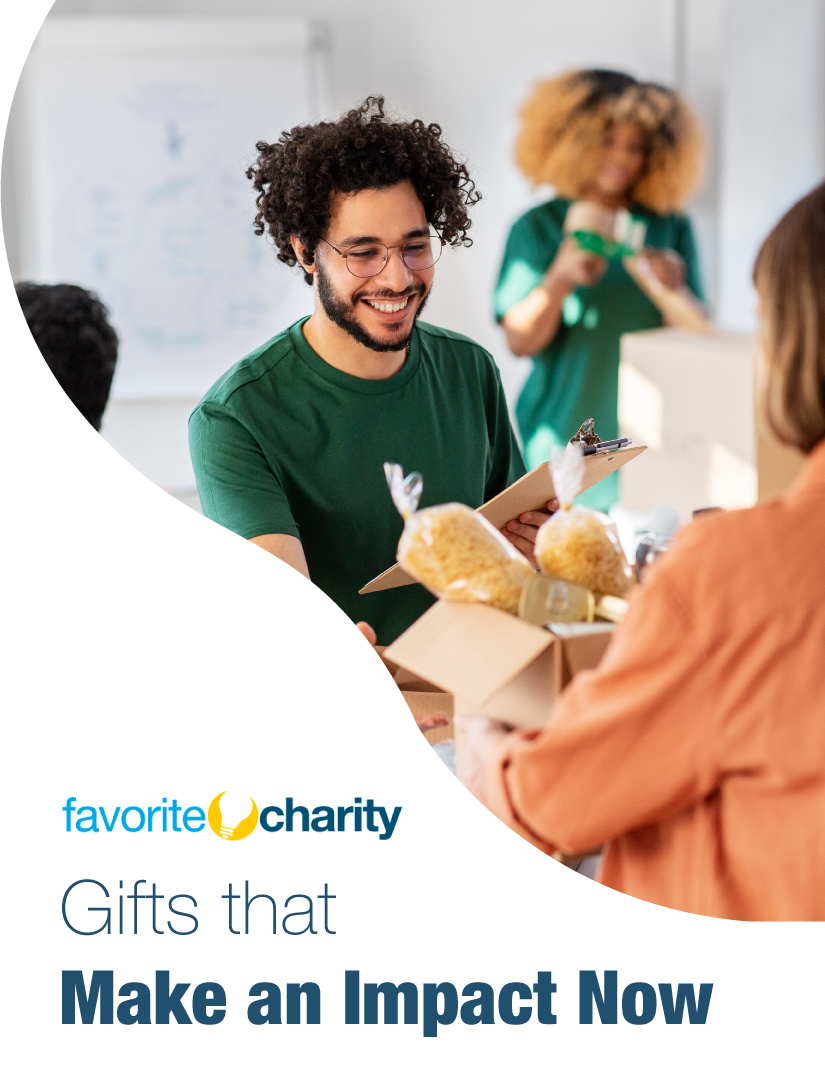 Gifts That make an Impact Now brochure cover